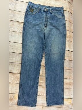 Mens Cinch Western Green Label Dark Wash Relaxed Denim Jeans Size 32x36